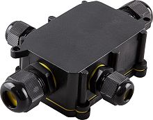 Коробка распределительная FERON LD525 водонепроницаемая на 5 выходов, 450V, 140х100х36, черный картинка 